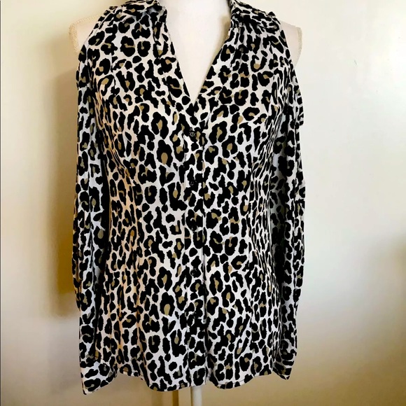 Cache open shoulder top L - Picture 2 of 5